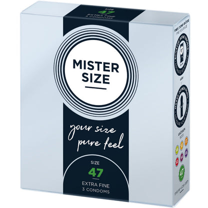 Preservativi Mister Size taglia XS 47 mm – Vestibilità perfetta per un comfort superiore
