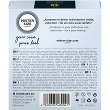 Preservativi Mister Size taglia S 49 mm – Design affidabile per un maggiore comfort
