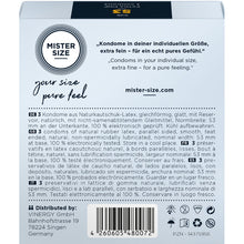 Preservativi Mister Size taglia M 53 mm 3 unità – Design confortevole per un piacere sicuro