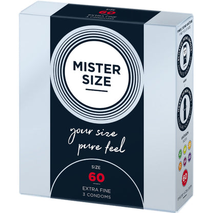Preservativi Mister Size taglia XL 60 mm – Vestibilità comoda e sicura per un piacere affidabile