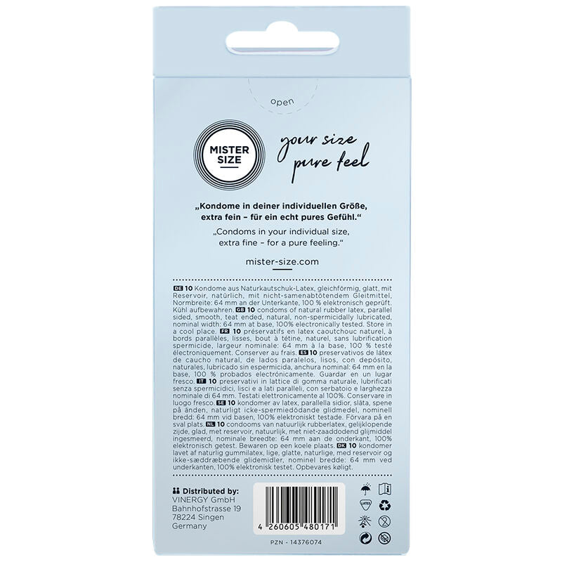 Preservativi Mister Size XXL 64 mm – Vestibilità perfetta e comfort per un piacere sicuro