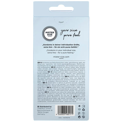 Preservativi Mister Size XXL 64 mm – Vestibilità perfetta e comfort per un piacere sicuro