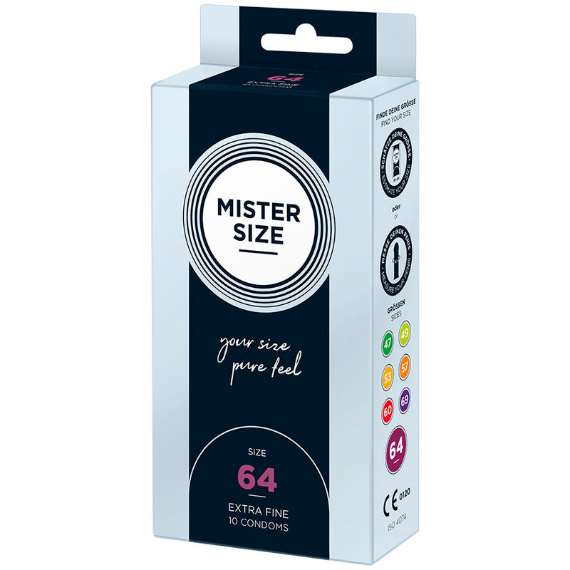 Preservativi Mister Size XXL 64 mm – Vestibilità perfetta e comfort per un piacere sicuro