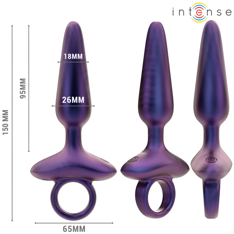 INTENSE Marlon Plug Anal Vibrador Modelo 4 – Diseño Ergonomico Con Control Remoto Para Placer Personalizado