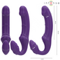 INTENSE - JILL DOUBLE VIBRATOR 20 CM VIOLET REMOTE CONTROL