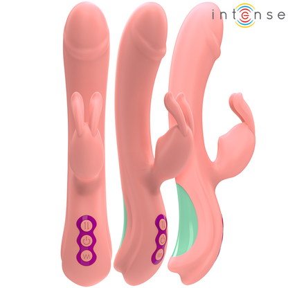 Vibratore INTENSE Rachel Pink Rabbit – Design elegante con 5 modalità di vibrazione