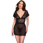 Comprar Chilirose CR 4830 Babydoll Negro L – Lencería Elegante Con Diseño Transparente-Noxtic