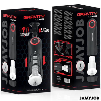 JAMYJOB Gravity Masturbador Automático – Dispositivo Innovador Con 5 Modos De Estimulación
