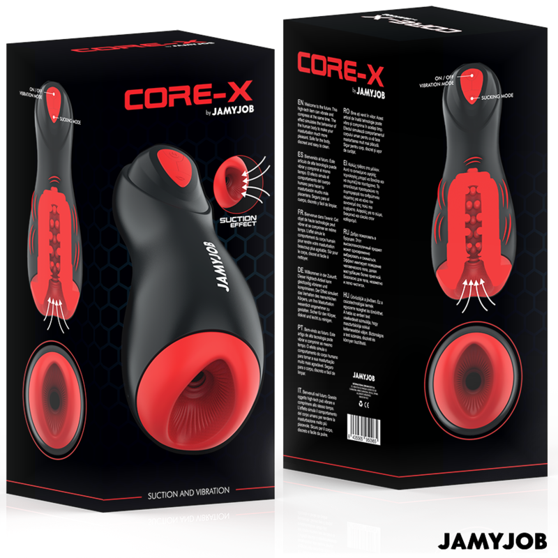 JAMYJOB Core-X Masturbador Automático – Dispositivo Con 5 Modos De Succión Y Vibración