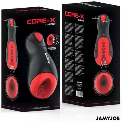 JAMYJOB Core-X Masturbador Automático – Dispositivo Con 5 Modos De Succión Y Vibración