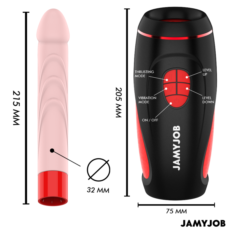 JAMYJOB PYSTON Base Masturbador Automático – Juguete Innovador Con Control Remoto Para Experiencia Personalizada