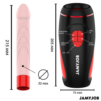 JAMYJOB PYSTON Base Masturbador Automático – Juguete Innovador Con Control Remoto Para Experiencia Personalizada