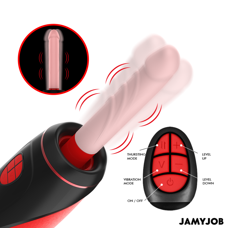 JAMYJOB PYSTON Base Masturbador Automático – Juguete Innovador Con Control Remoto Para Experiencia Personalizada