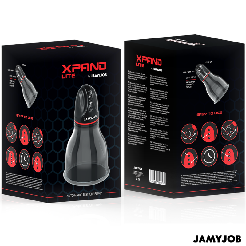 Pompa automatica JAMYJOB XPAND LITE grigia – Pompa con tre livelli di aspirazione personalizzabili