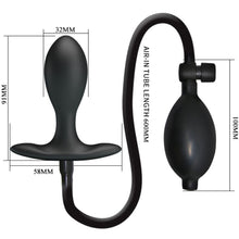 PRETTY LOVE Plug Anal Inflable Negro – Estimulador Ergonómico Para Placer Personalizado