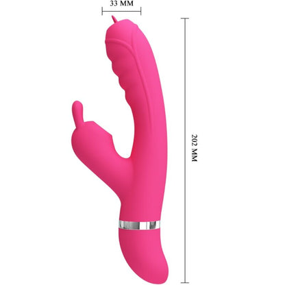 Pretty Love Phoenix Vibrador Rabbit Multifunción Rosa – Vibrador Innovador Con Estimulación Ajustable