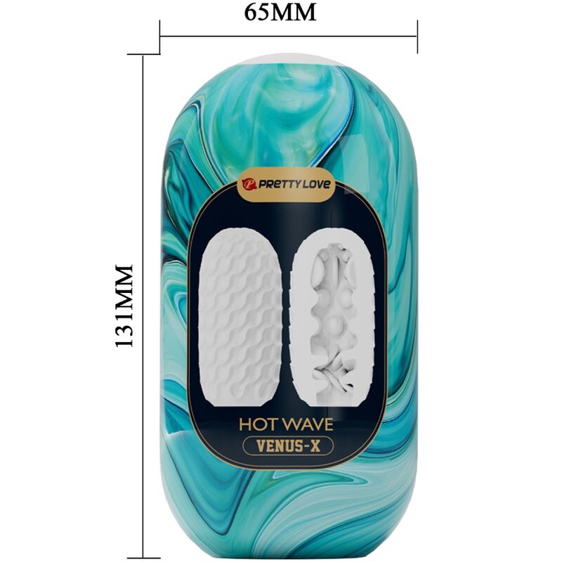 Pretty Love Hot Wave – Massaggiatore maschile in silicone con design ergonomico