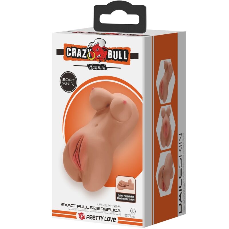 Crazy Bull Hannah Doppio Masturbatore – Design Realistico per un Piacere Autentico