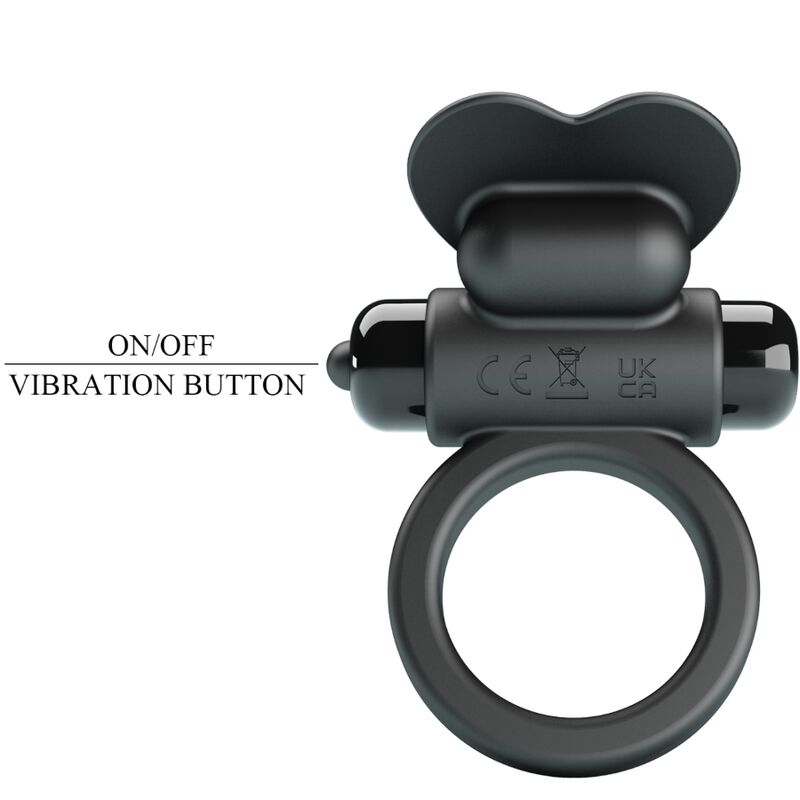 PRETTY LOVE - DEBONAIRE VIBRATING RABBIT RING 10 VIBRATIONS BLACK