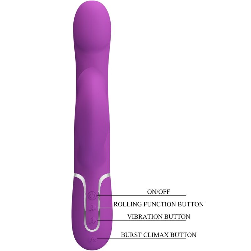 Pretty Love Vibrador Multifunción 4 En 1 Morado – Diseño Ergonómico Con Funciones Avanzadas
