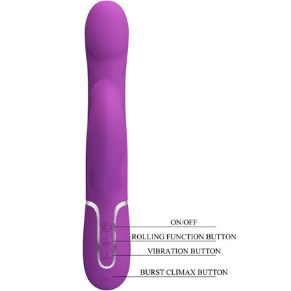 Pretty Love Vibrador Multifunción 4 En 1 Morado – Diseño Ergonómico Con Funciones Avanzadas