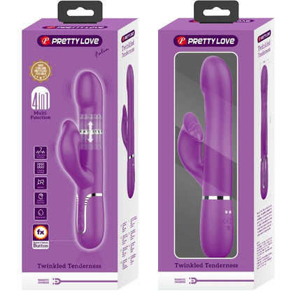 Pretty Love Vibrador Multifunción 4 En 1 Morado – Diseño Ergonómico Con Funciones Avanzadas