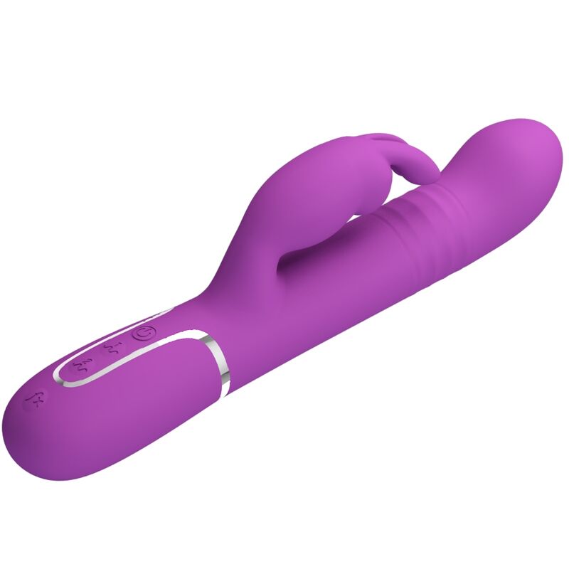 Pretty Love Coale Vibrador Rabbit Multifunción 4 En 1 – Vibrador Recargable De Silicona Médica Para Placer Personal