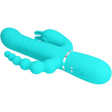 Pretty Love Cammy Triple Rabbit Vibrator 4 in 1 Blu – Giocattolo ergonomico con tecnologia avanzata