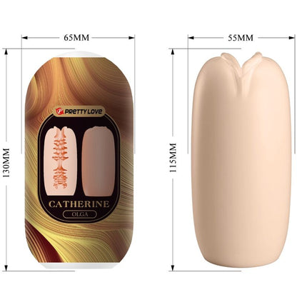 Pretty Love Olga Confezione da 15 Massaggiatori Maschili - Esperienza di Autoesplorazione Unica con Tre Tunnel Diversi