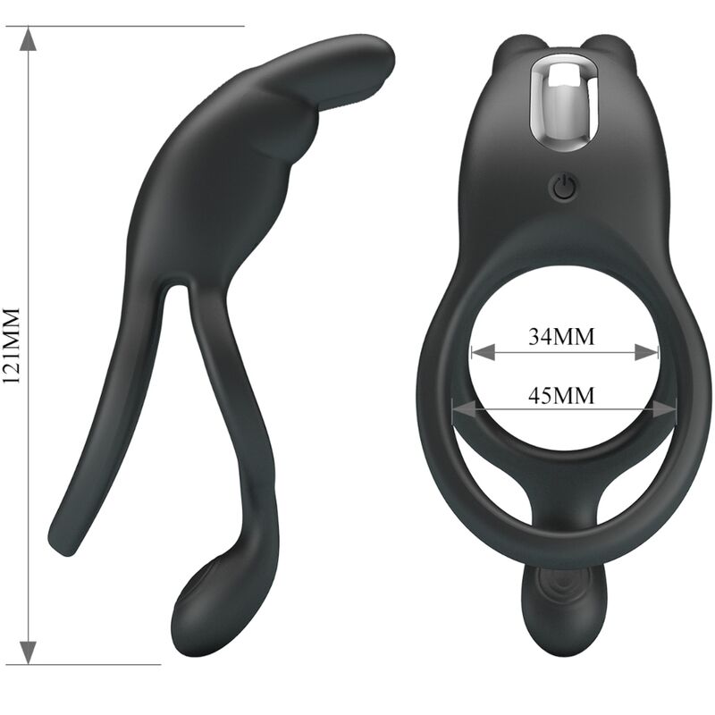 Pretty Love Seth Doble Anillo Vibrador Rabbit – Diseño Ergonómico Con 7 Modos De Vibración