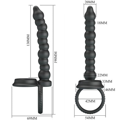 Comprar PRETTY LOVE Dillion Anillo Para Placer Intenso – Diseño Versátil Con Cuentas Estimulantes-Noxtic