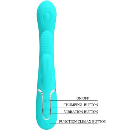 PRETTY LOVE Shania Triple Rabbit Vibrator – Versatilità con 7 impostazioni di vibrazione