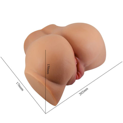 CRAZY BULL - EMILIA REAR VIBRATOR WITH REALISTIC NATURAL VAGINA AND ANUS REMOTE CONTROL