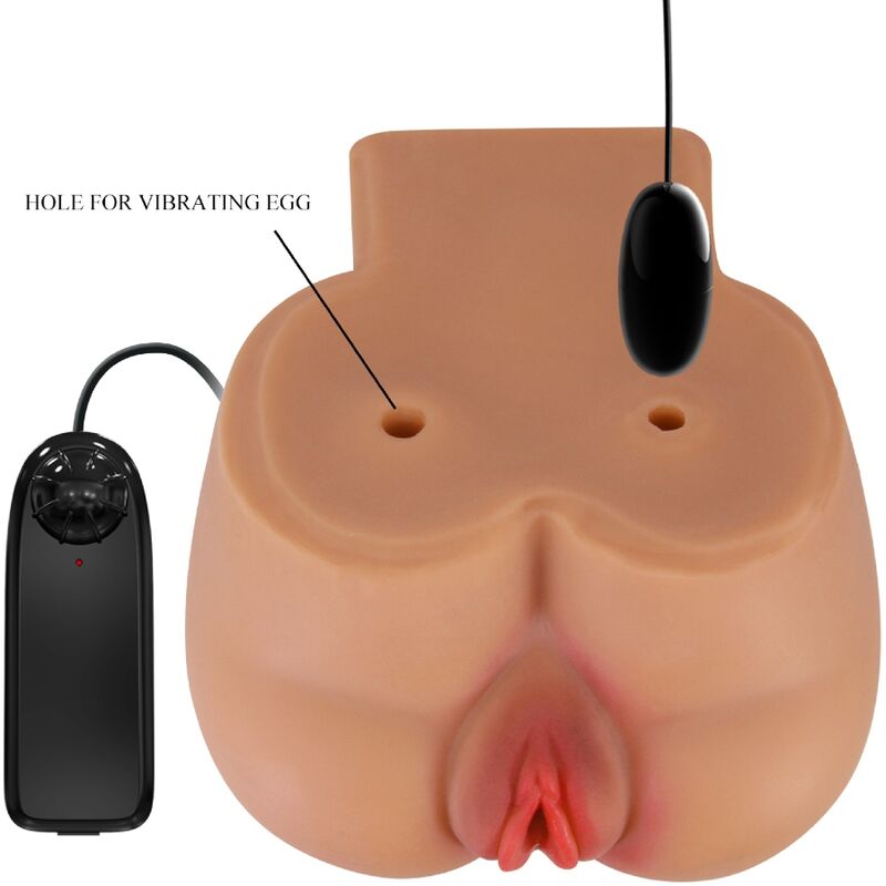 CRAZY BULL - KYLIE REAR VIBRATOR WITH REALISTIC NATURAL VAGINA AND ANUS REMOTE CONTROL