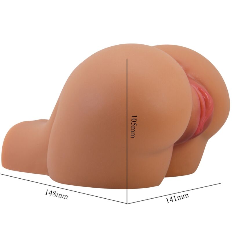 CRAZY BULL - KYLIE REAR VIBRATOR WITH REALISTIC NATURAL VAGINA AND ANUS REMOTE CONTROL