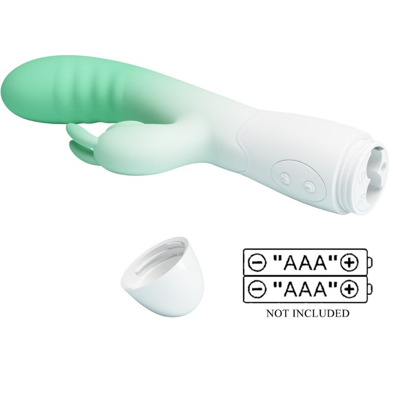Pretty Love Cerberus Vibrador Rabbit Verde – Diseño Elegante Con 30 Funciones De Vibración