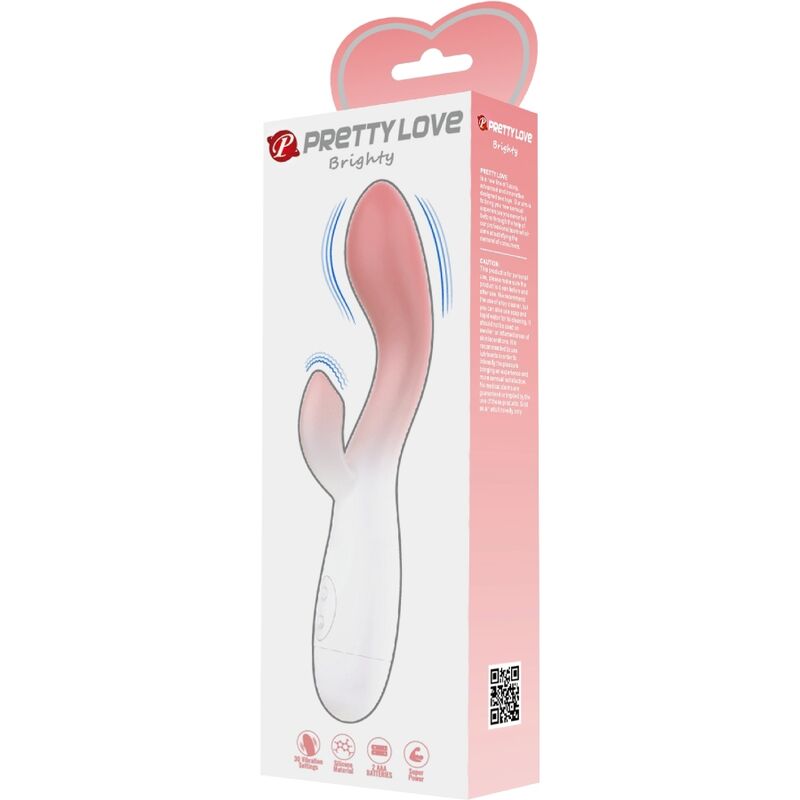 Pretty Love Brighty Pink Vibrator – Doppio stimolatore con 30 modalità di vibrazione