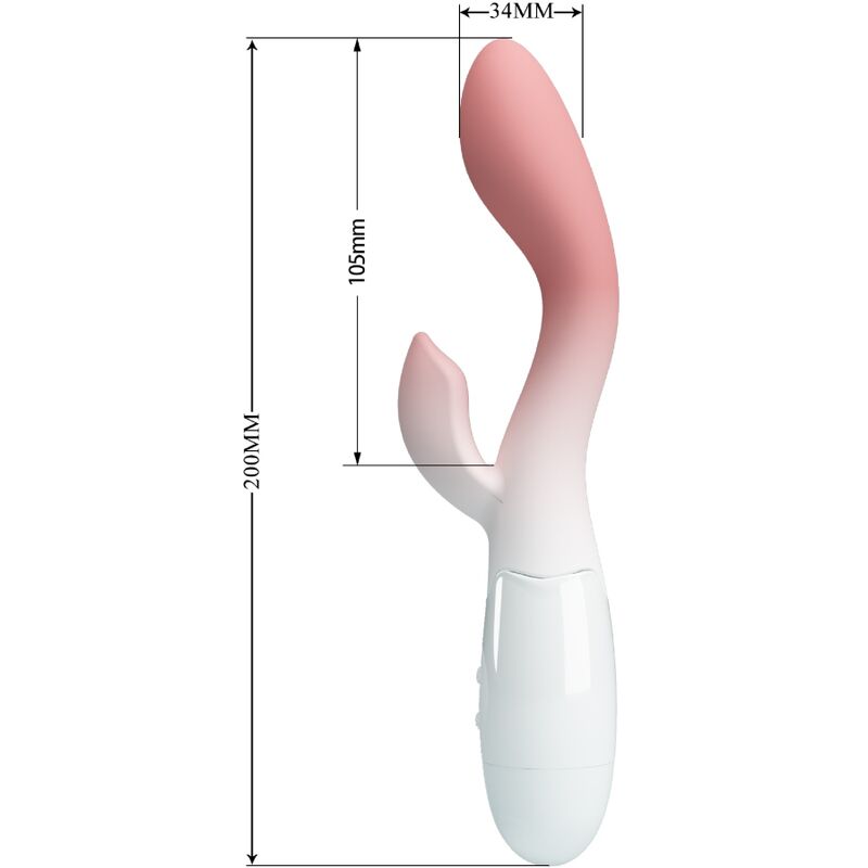 Pretty Love Brighty Pink Vibrator – Doppio stimolatore con 30 modalità di vibrazione