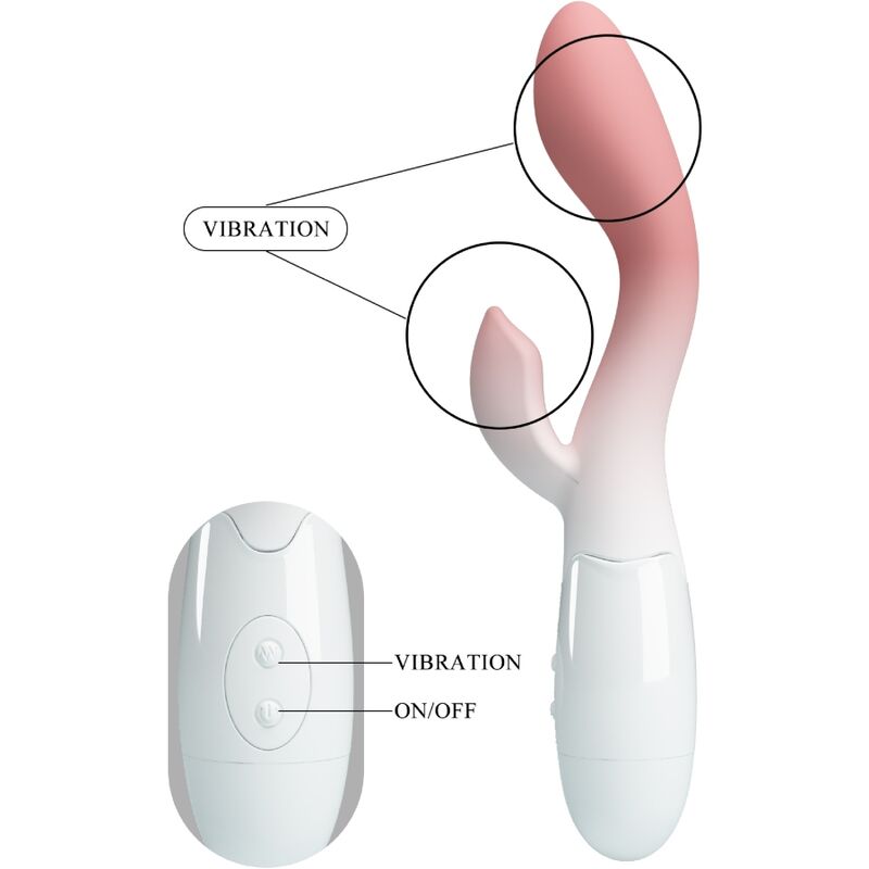Pretty Love Brighty Pink Vibrator – Doppio stimolatore con 30 modalità di vibrazione