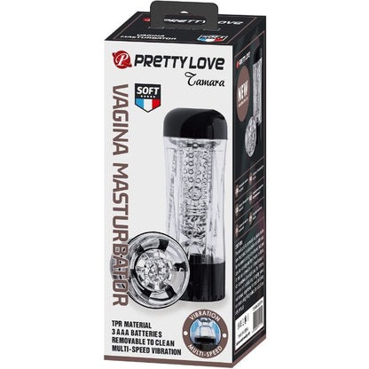 PRETTY LOVE Tamara Vibrador Masculino Multivelocidad Negro – Diseño Elegante Para Placer Inigualable