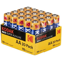 KODAK - BATTERIA ALCALINE MAX AA LR6 CONFEZIONE DA 20 BATTERIE