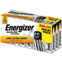ENERGIZER - BATTERIE ALCALINE AAA LR03 ALKALINE POWER CONFEZIONE DA 24 (3 CONFEZIONI DA 8 BATTERIE)