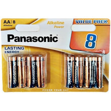 PANASONIC - BATTERIA ALCALINE BRONZO AA LR6 BLISTER*8