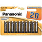 PANASONIC - BRONZE PILA ALCALINA AA LR6 BLISTER*20-PANASONIC-Noxtic