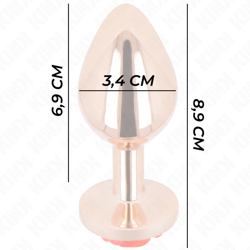 Plug anale KINK Rose Gold – Elegante design floreale per un'esplorazione di stile