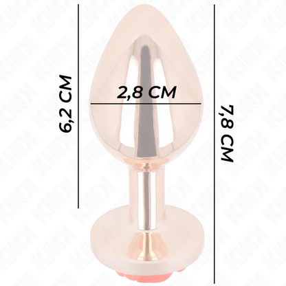 KINK Rose Gold Anal Plug S – Giocattolo erotico dal design elegante per un piacere delicato
