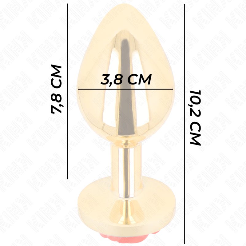 KINK Plug Anal Dorado Talla L – Juguete Elegante Para Nuevas Sensaciones Con Diseño Sofisticado