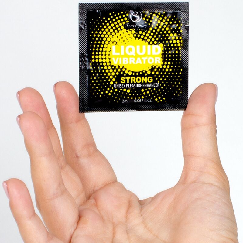 SECRETPLAY Vibratore Liquido Forte Monodose 2 ML – Gel Intimo Unisex per Sensazioni Stimolanti Intense