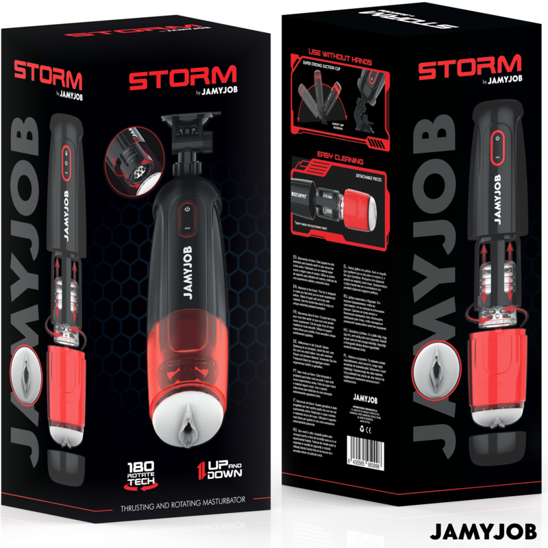 JAMYJOB Storm Masturbador Automático – 10 Modos De Rotación Para Experiencia Personalizada