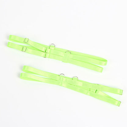 SUBBLIME Reggiseno in pizzo verde e blu S/M – Eleganza contemporanea per il comfort quotidiano